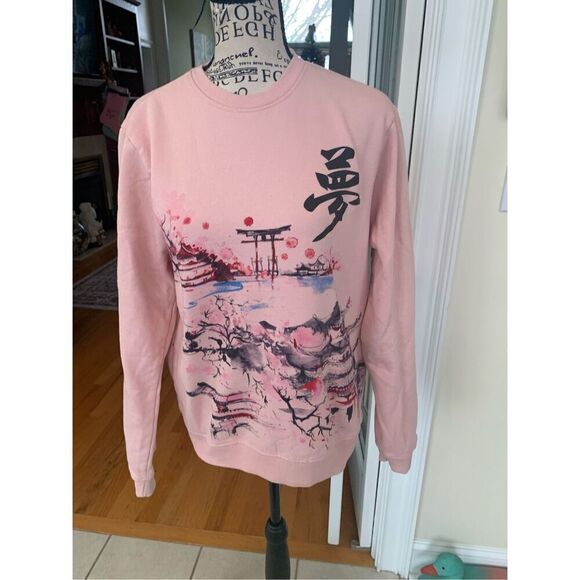 Blind Rooster Size S Streetwear Pink Sweatshirt - Picture 1 of 8